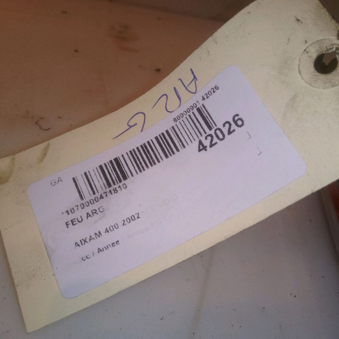 Feu arrière gauche occasion 400 5