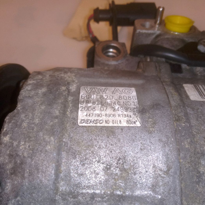 Compresseur air conditionne occasion SKODA FABIA II Phase 1 05-2007->03-2010 1.2i 60ch 6R0820803F 5