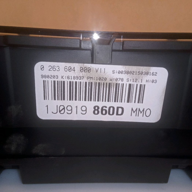 Compteur occasion VOLKSWAGEN GOLF IV GOLF IV Phase 1 1998-01-01->2005-06-30 1.6i 3