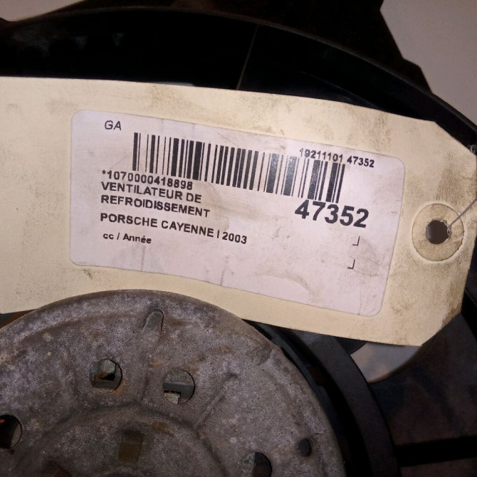 Ventilateur de refroidissement occasion PORSCHE CAYENNE I 5