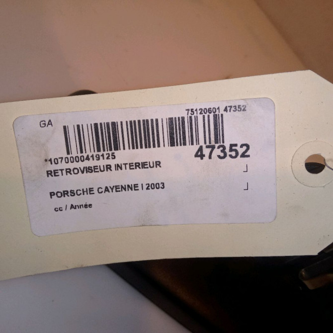 Retroviseur interieur occasion PORSCHE CAYENNE I 3