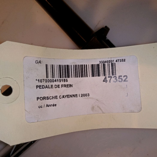 Pedale de frein occasion PORSCHE CAYENNE I 4