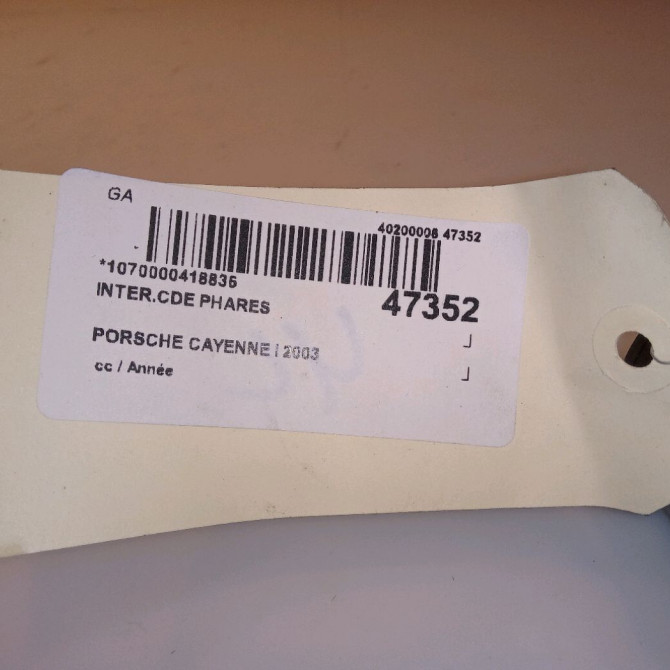 Interrupteur commande de phares occasion PORSCHE CAYENNE I 3