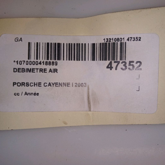 Debimetre air occasion PORSCHE CAYENNE I 5