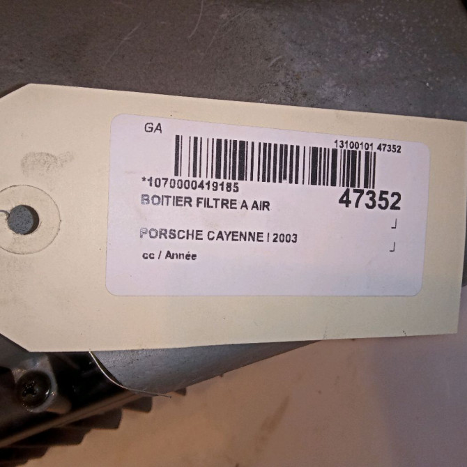 Boitier filtre a air occasion PORSCHE CAYENNE I 5