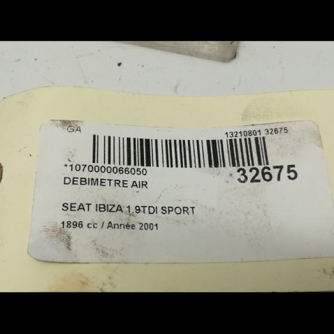 Debimetre air occasion SEAT IBIZA II Phase 3 09-1999->03-2002 1.9 TDI 110ch 28906461X 6
