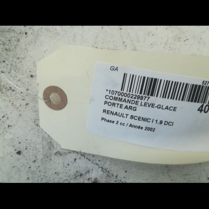 Commande leve-glace porte arrière gauche occasion RENAULT SCENIC I Phase 2 08-1999->06-2003 1.9 DCI 100ch 7702295359 2
