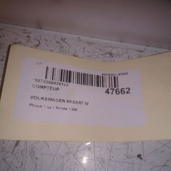 Compteur occasion VOLKSWAGEN PASSAT IV Phase 1 10-1996->10-2000 1.9 TDI 90ch 3B0920842AX 5