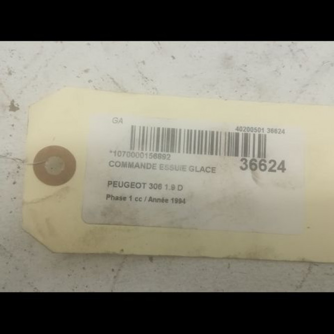 Commande essuie glace occasion PEUGEOT 306 Phase 1 09-1994->03-1997 1.9 D 623983 3