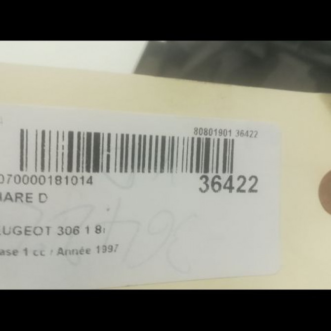 Phare droit occasion PEUGEOT 306 Phase 1 09-1994->03-1997 1.8i 6205K7 3