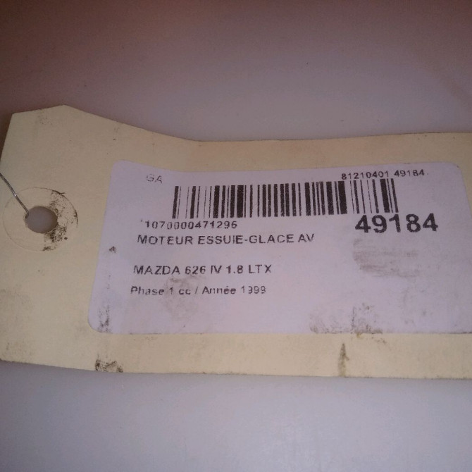 Moteur essuie-glace avant occasion MAZDA 626 IV Phase 1 07-1997->12-1999 1.8 LTX 4