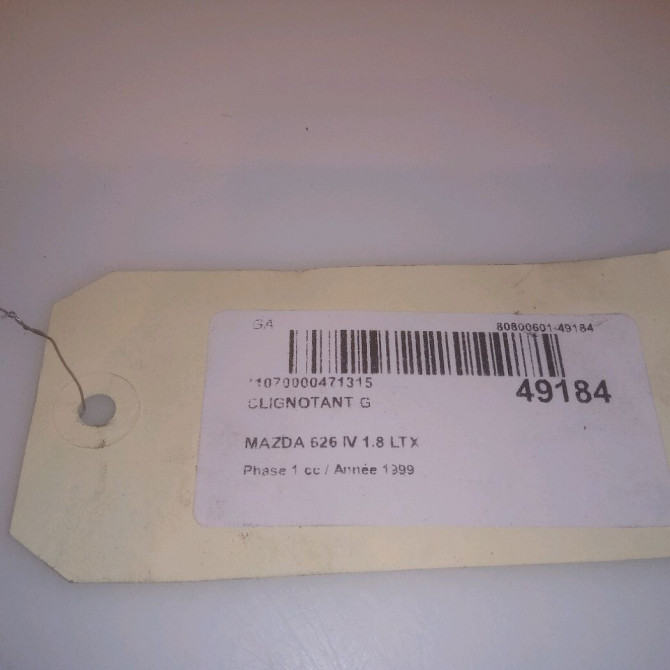 Clignotant gauche occasion MAZDA 626 IV Phase 1 07-1997->12-1999 1.8 LTX 4