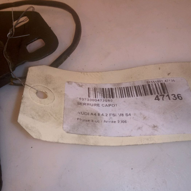 Serrure capot occasion  8E0823509D 4