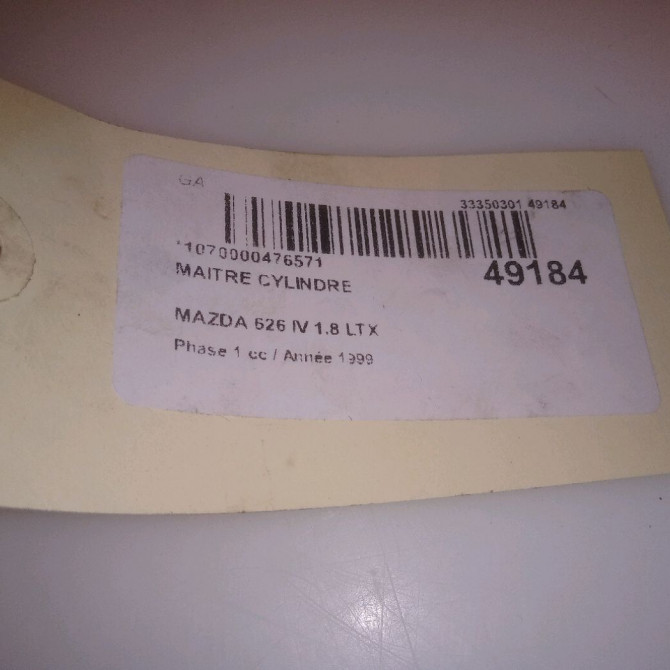 Maitre cylindre occasion MAZDA 626 IV Phase 1 07-1997->12-1999 1.8 LTX 4