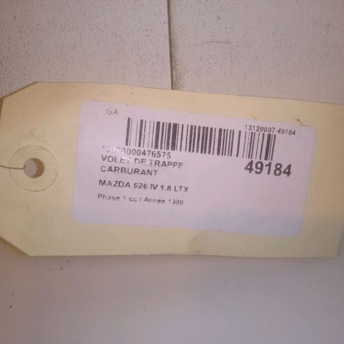 Volet de trappe carburant occasion MAZDA 626 IV Phase 1 07-1997->12-1999 1.8 LTX 4