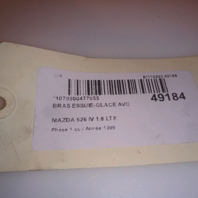 Bras essuie-glace avant gauche occasion MAZDA 626 IV Phase 1 07-1997->12-1999 1.8 LTX 3