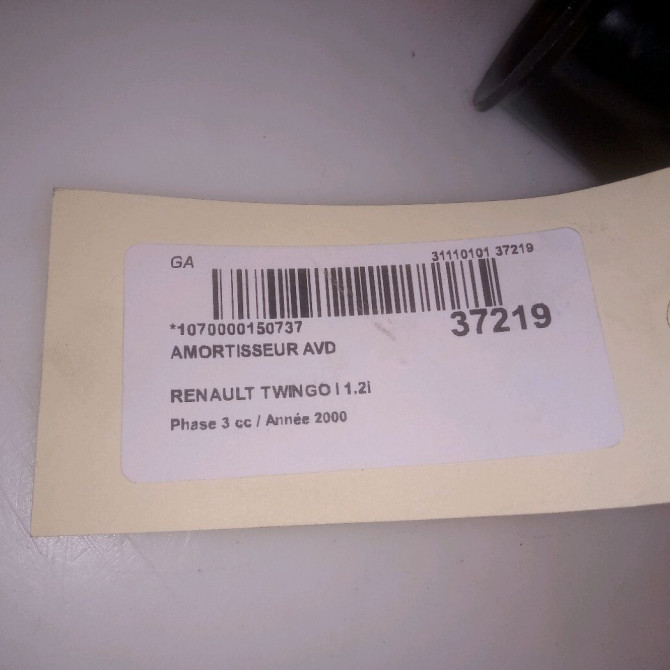 Amortisseur avant droit occasion RENAULT TWINGO I Phase 3 08-2000->06-2007 1.2i 543022820R 3