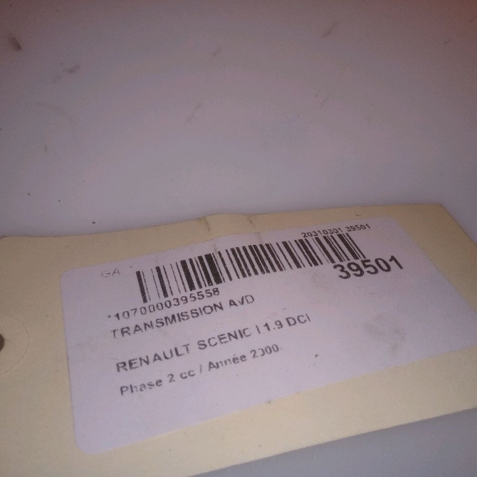 Transmission avant droite occasion RENAULT SCENIC I Phase 2 08-1999->06-2003 1.9 DCI 100ch 7700112689 5