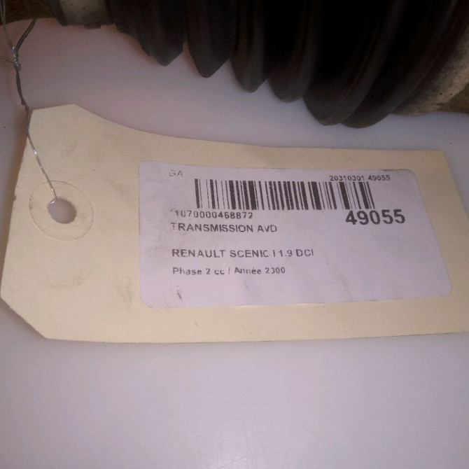 Transmission avant droite occasion RENAULT SCENIC I Phase 2 08-1999->06-2003 1.9 DCI 100ch 5