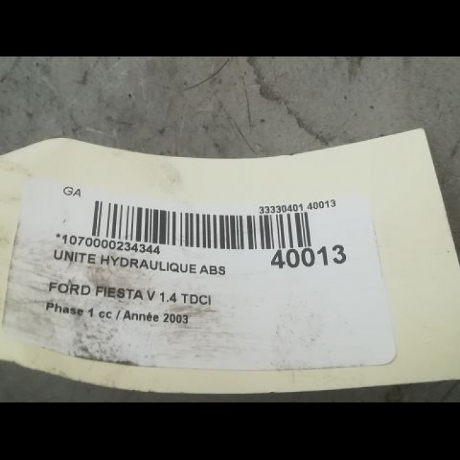 Unité hydraulique ABS occasion FORD FIESTA V Phase 1 09-2002->10-2005 1.4 TDCI 1146149 5