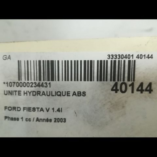Unité hydraulique ABS occasion FORD FIESTA V Phase 1 09-2002->10-2005 1.4i 1146149 3