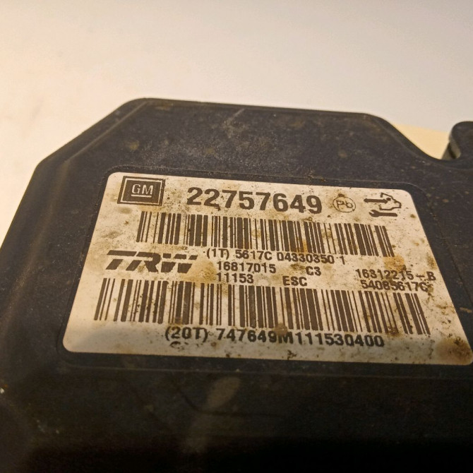 Unité hydraulique ABS occasion OPEL INSIGNIA Phase 1 01-2009->03-2013 22757652 4