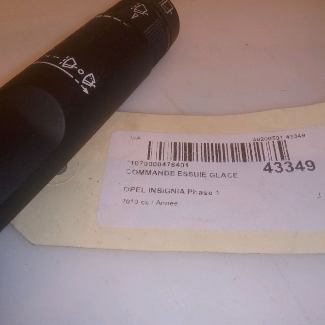 Commande essuie glace occasion OPEL INSIGNIA Phase 1 01-2009->03-2013 20941131 4