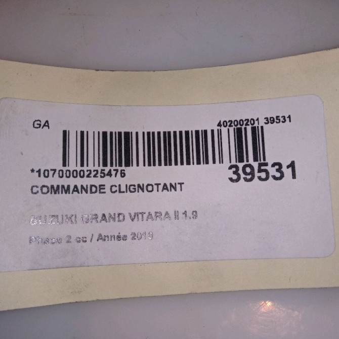 Commande clignotant occasion SUZUKI GRAND VITARA II Phase 1 04-1995->04-1999 1.9 DDiS 129ch 3721062JA1 5