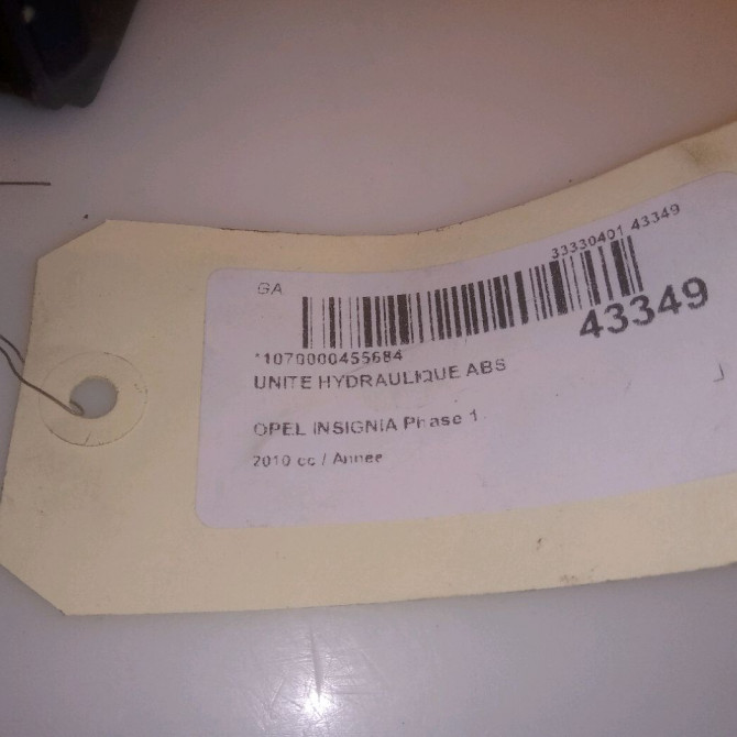 Unité hydraulique ABS occasion OPEL INSIGNIA Phase 1 01-2009->03-2013 22757652 7
