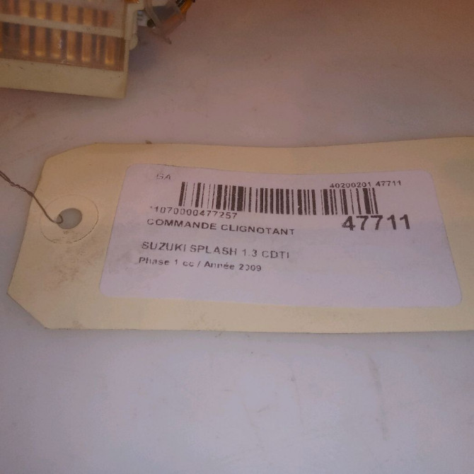 Commande clignotant occasion SUZUKI SPLASH Phase 1 03-2008->12-2012 1.3 CDTI 75ch 3721062JA1 5