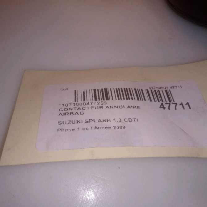 occasion SUZUKI SPLASH Phase 1 03-2008->12-2012 1.3 CDTI 75ch 3748062JA0 5