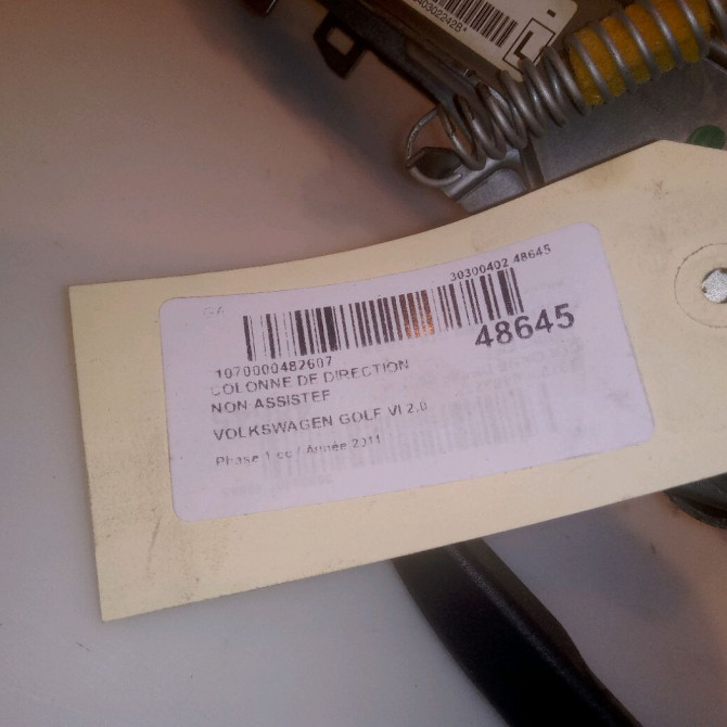 Colonne de direction non assistee occasion VOLKSWAGEN GOLF VI Phase 1 10-2008->04-2013 2.0 TDI 140ch 1K1419502CJ 4