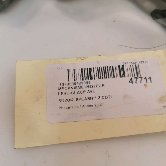 Mecanisme+moteur leve-glace avg occasion SUZUKI SPLASH Phase 1 03-2008->12-2012 1.3 CDTI 75ch 8340279J12 4