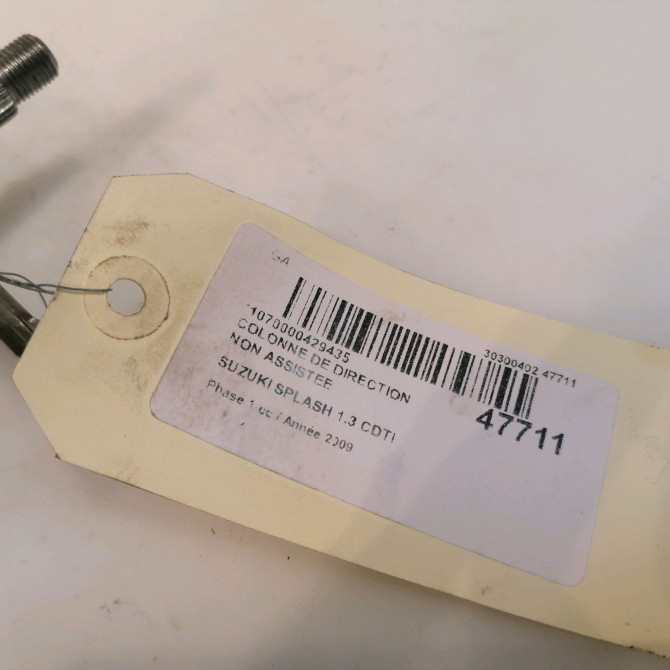 Colonne de direction non assistee occasion SUZUKI SPLASH Phase 1 03-2008->12-2012 1.3 CDTI 75ch 4820051K10 4