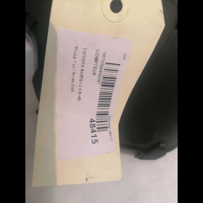 Compteur occasion TOYOTA AURIS I Phase 1 03-2007->03-2010 2.0 D-4D 838000Z290 5