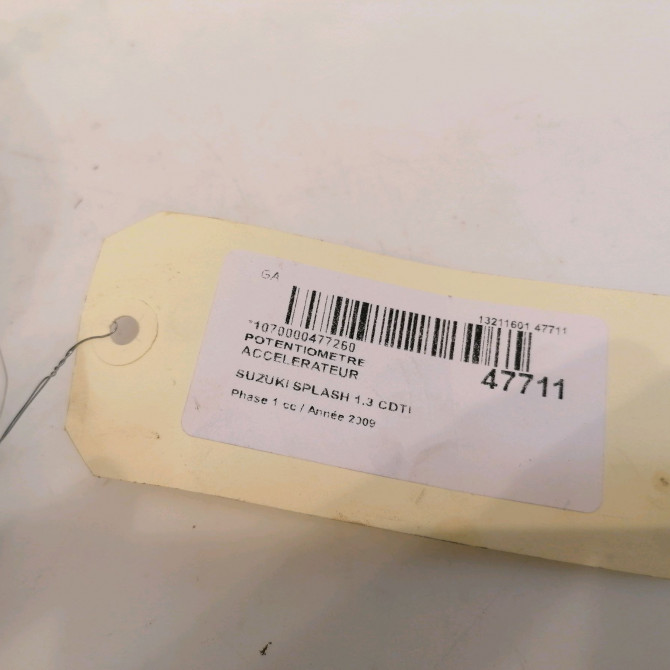Potentiometre accelerateur occasion SUZUKI SPLASH Phase 1 03-2008->12-2012 1.3 CDTI 75ch 4