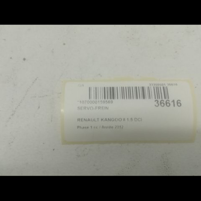 Servo-frein occasion RENAULT KANGOO II Phase 1 01-2008->03-2013 1.5 DCI 105ch 472105437R 3