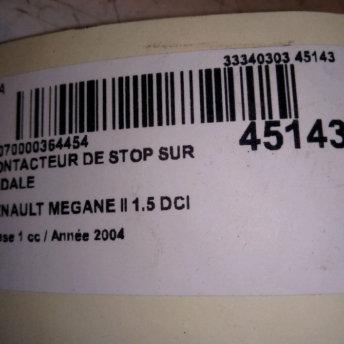 occasion RENAULT MEGANE II Phase 1 09-2003->12-2005 1.5 DCI 80ch 8200168238 4