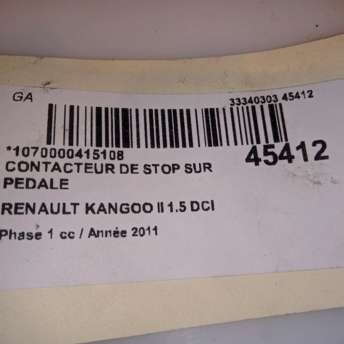 occasion RENAULT KANGOO II Phase 1 01-2008->03-2013 1.5 DCI 90ch 8200168238 4
