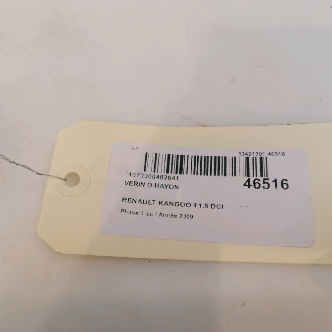 Verin droit hayon occasion RENAULT KANGOO II Phase 1 01-2008->03-2013 1.5 DCI 105ch 8200497806 3