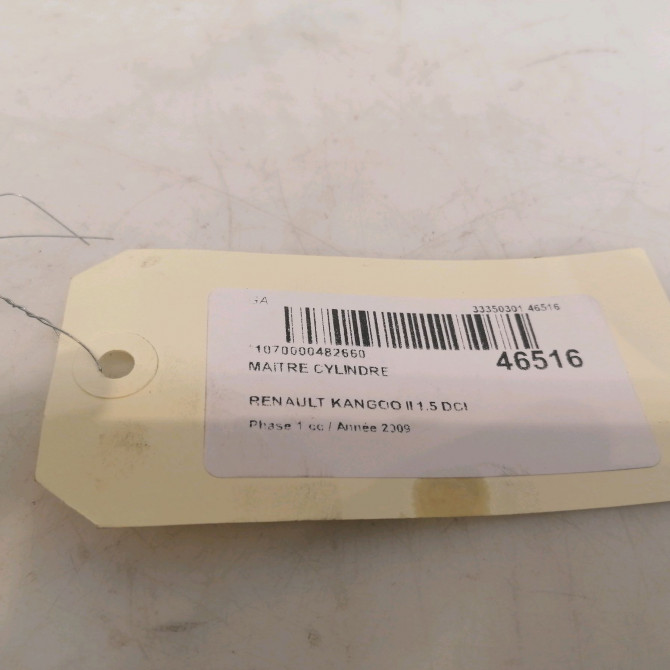 Maitre cylindre occasion RENAULT KANGOO II Phase 1 01-2008->03-2013 1.5 DCI 105ch 7701209764 4