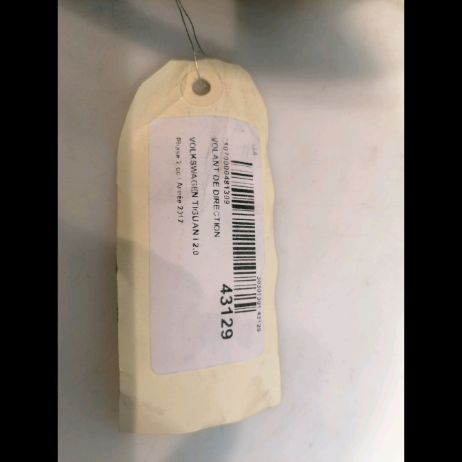 Volant de direction occasion VOLKSWAGEN TIGUAN I TIGUAN I Phase 2 2011-04-01->2016-12-31 2.0 TDI 110ch 1T0419091AEE74 4