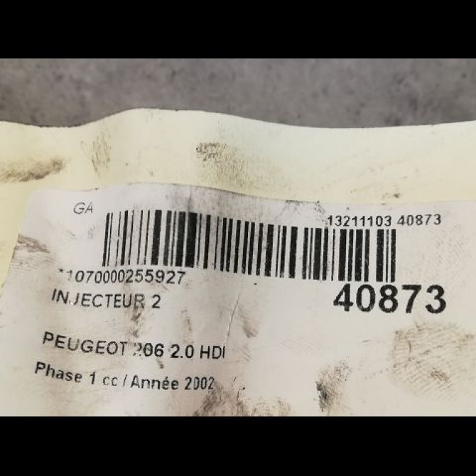occasion PEUGEOT 206 Phase 1 09-1998->03-2009 2.0 HDI 1980H8 3