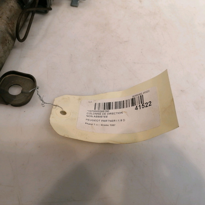 Colonne de direction non assistee occasion PEUGEOT PARTNER I Phase 1 01-1997->12-2002 1.9 D 4123E1 4