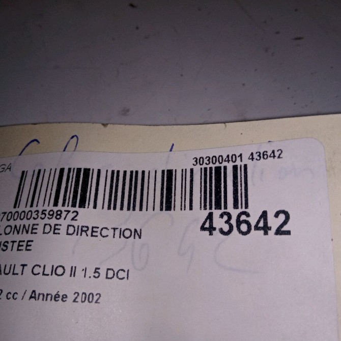 Colonne de direction assistee occasion RENAULT CLIO II Phase 2 06-2001->07-2006 1.5 DCI 80ch 8200711618 4