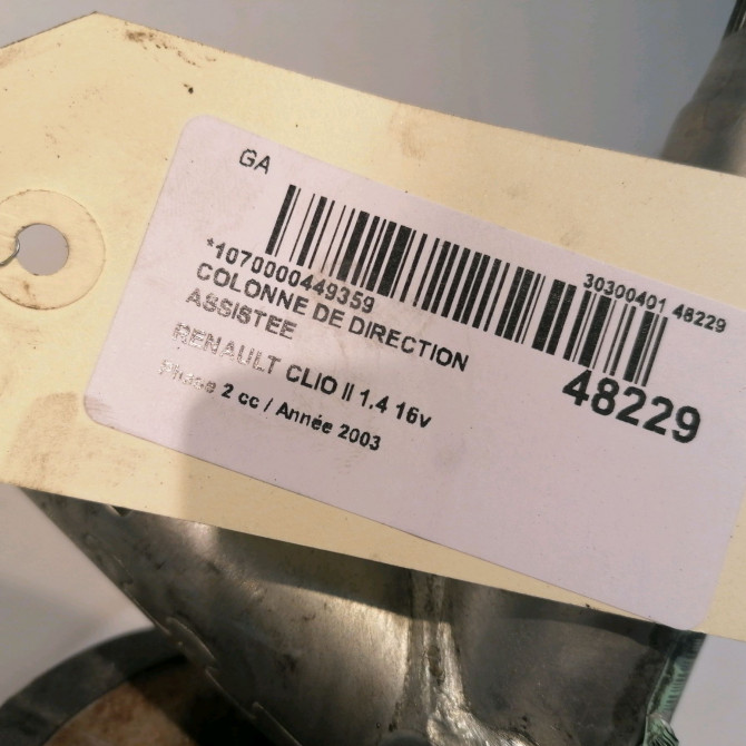Colonne de direction assistee occasion RENAULT CLIO II Phase 2 06-2001->07-2006 1.4 16v 8200087417 5