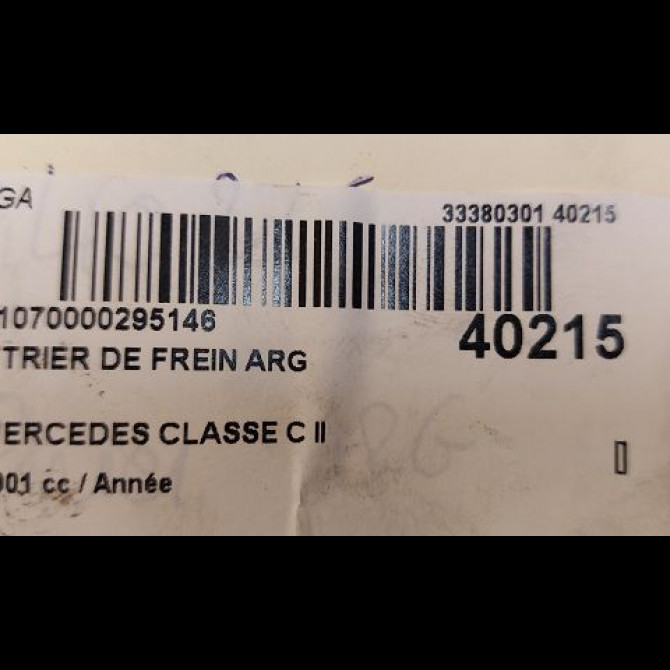 Etrier de frein arrière gauche occasion MERCEDES CLASSE C II Phase 1 05-2000->03-2004 34237498 3