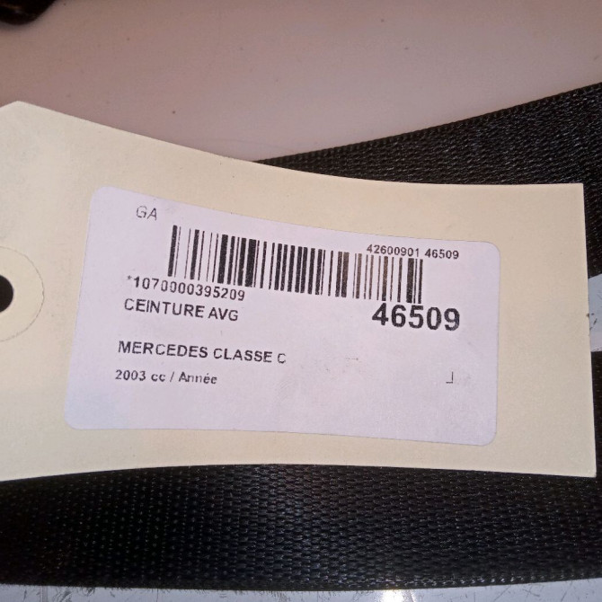 Ceinture avant gauche occasion MERCEDES CLASSE C COUPE SPORT II Phase 1 03-2001->03-2004 20386063869C94 4