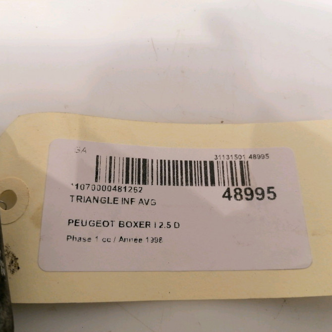 Triangle inf avg occasion PEUGEOT BOXER I Phase 1 07-1994->02-2002 2.5 D 3520N4 4