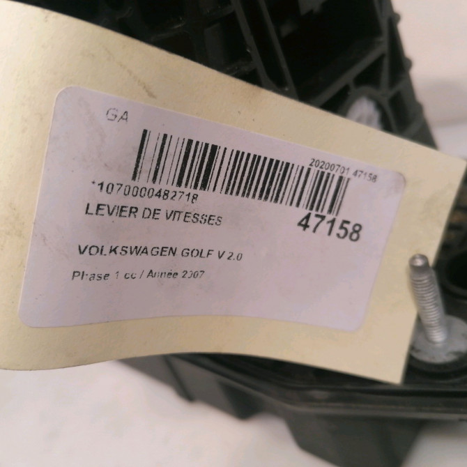Levier de vitesses occasion VOLKSWAGEN GOLF V Phase 1 11-2003->10-2008 2.0 TDI 140ch 3